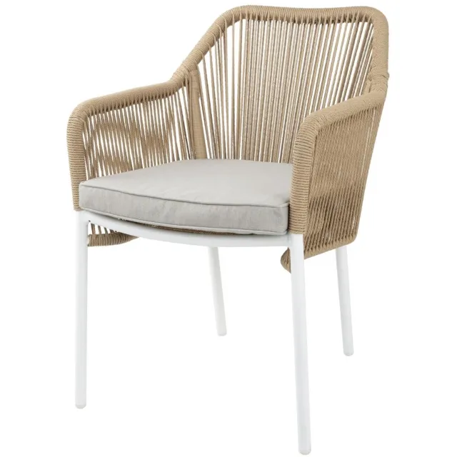 Bolero Bay PE gevlochten rattan outdoor armstoelen honingkleur (2stuks) Bruin