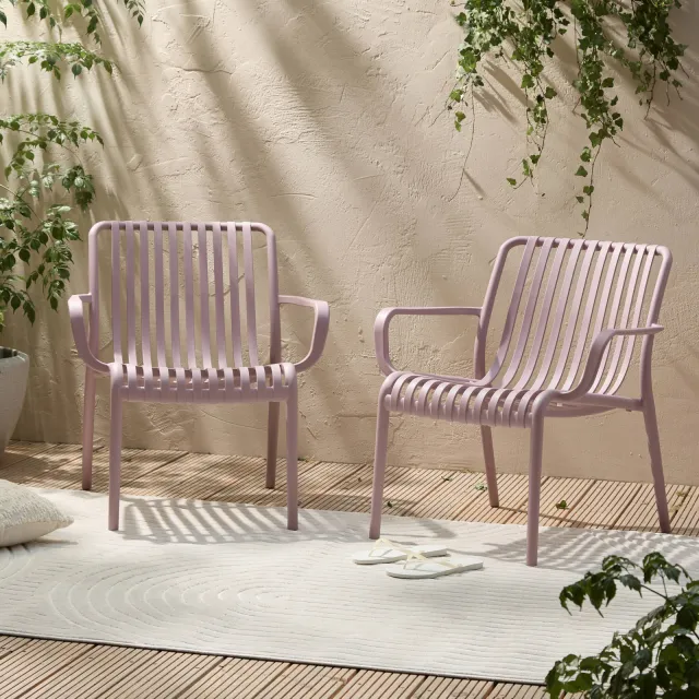 NOUS Garden loungestoel Luz (Set van 2) Lila