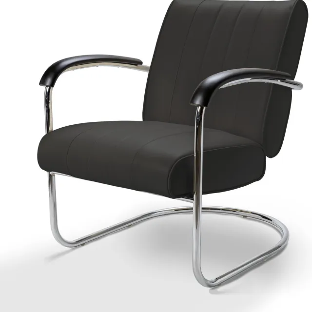 Bel Air Retro Loungestoel LC-01 LTD Zwart