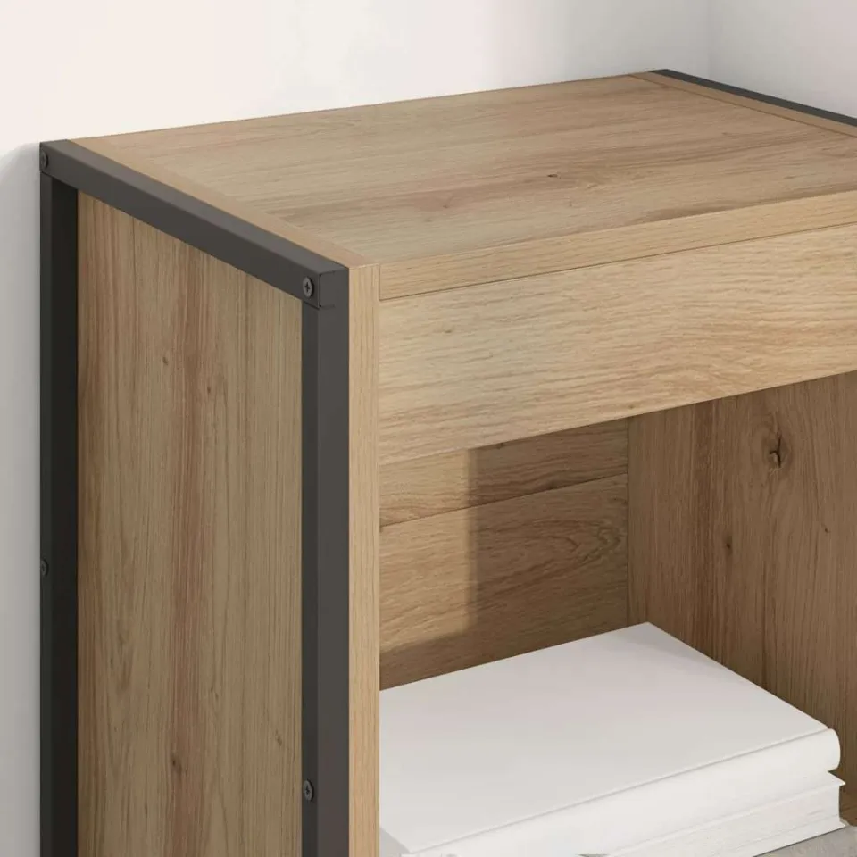 vidaXL Boekenkast 40 x 30 x 155 cm Bewerkt hout Ambachtelijk eiken, foto 3