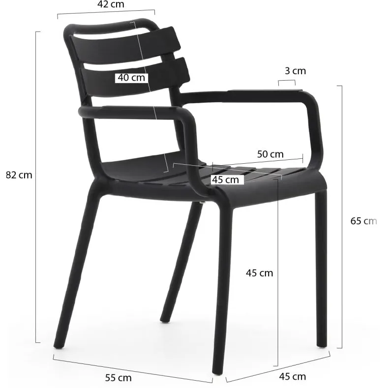 Forza Furniture Forza Vico/Fidenza 220cm dining tuinset 7-delig stapalbaar, foto 2