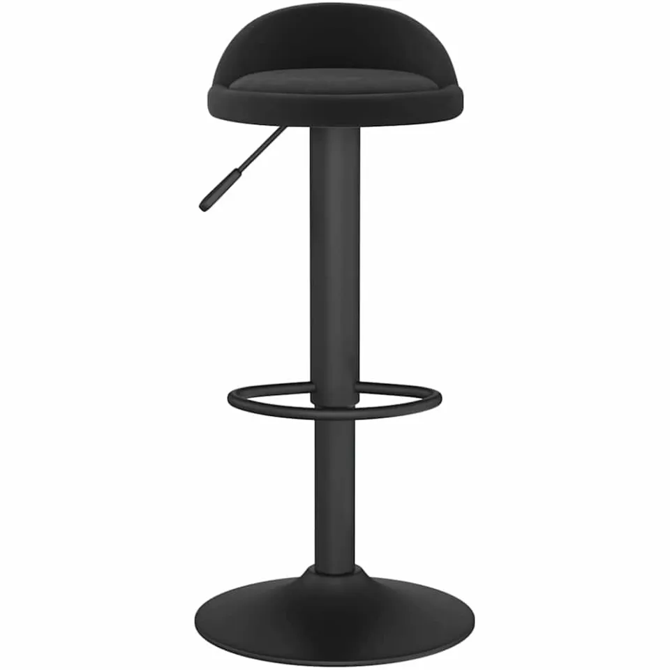 vidaXL Barkruk fluweel zwart, foto 2