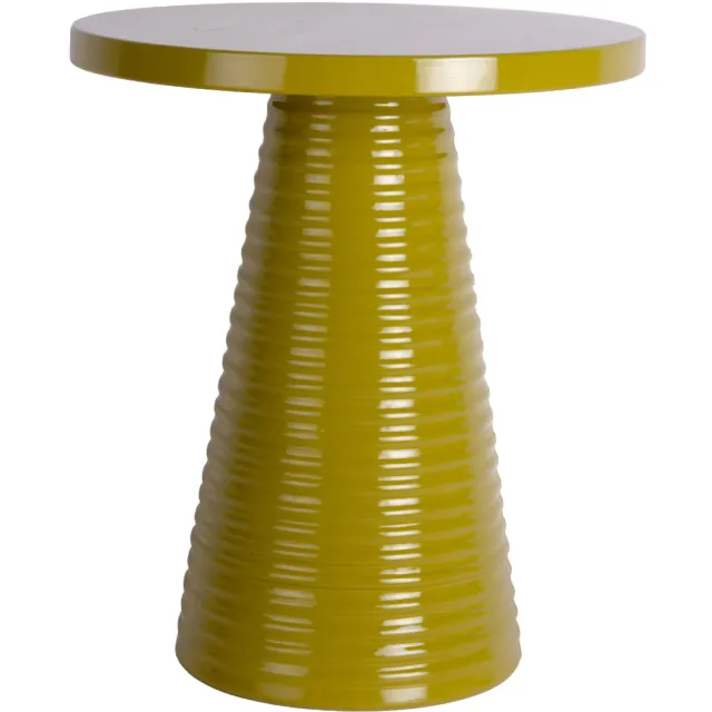 Leitmotiv Catania Ribbed bijzettafel alpinegroen Olijfgroen
