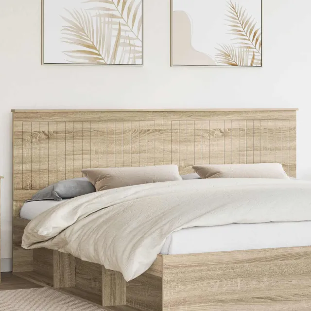 vidaXL Hoofdbord Sonoma Eiken Bewerkt hout Bruin
