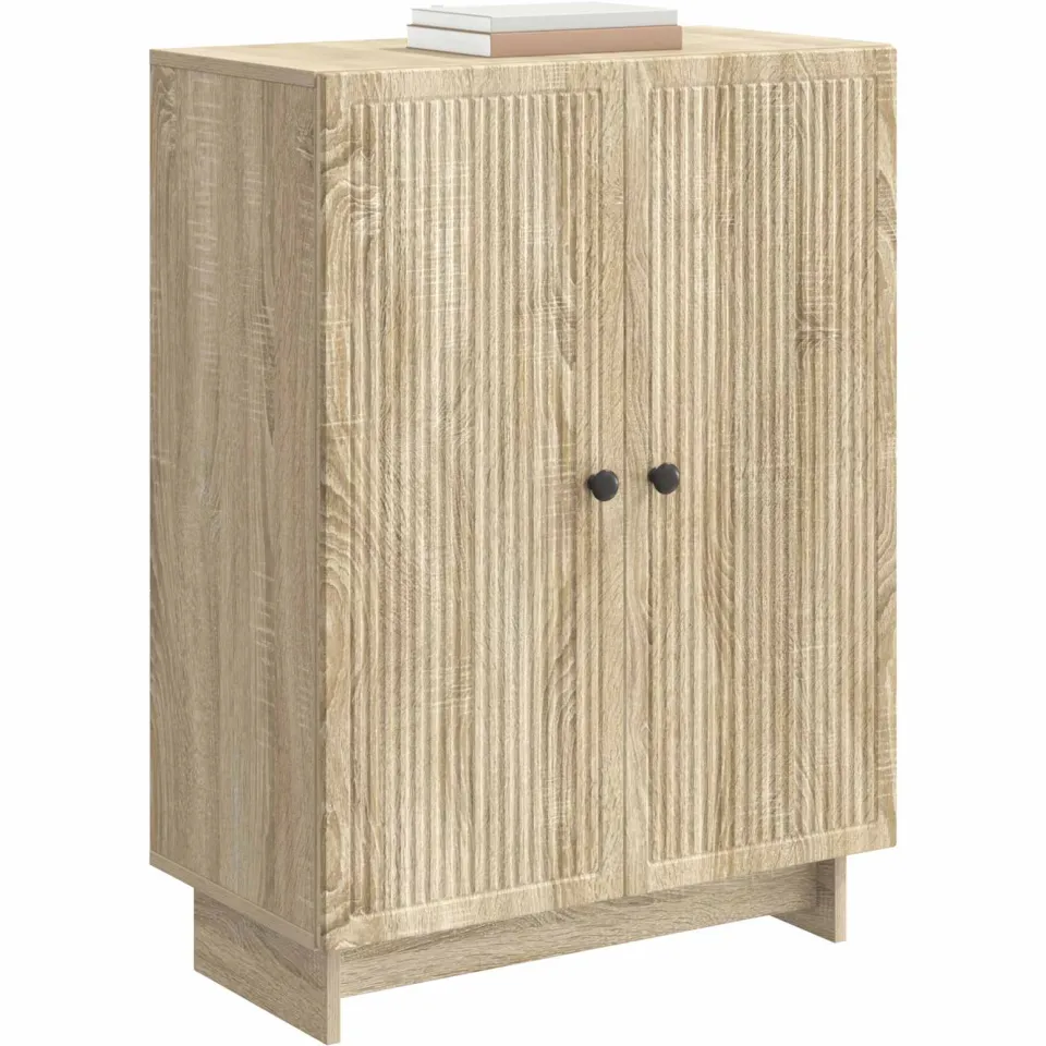 vidaXL Dressoir Sonoma Eiken 66 x 34,5 x 90 cm Bewerkt hout, foto 2
