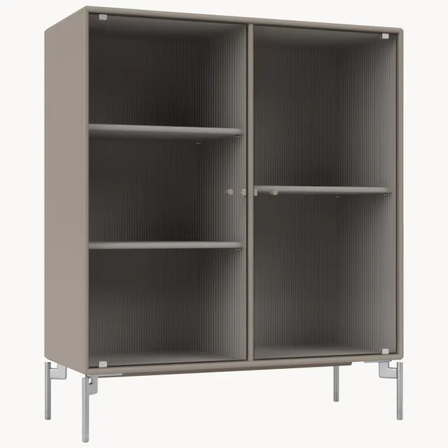 Montana Furniture Vitrine Ripple II taupe, grijs