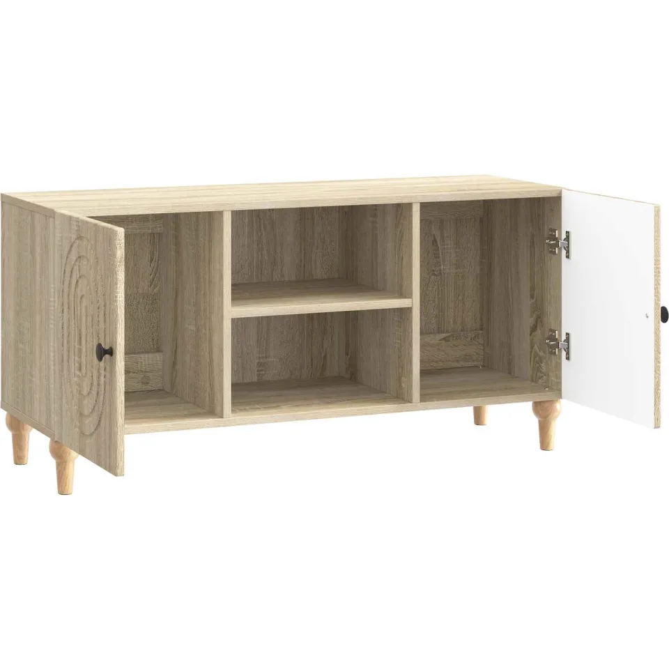 vidaXL TV-kast Sonoma Eiken 102 x 34,5 x 50 cm Bewerkt hout, foto 4