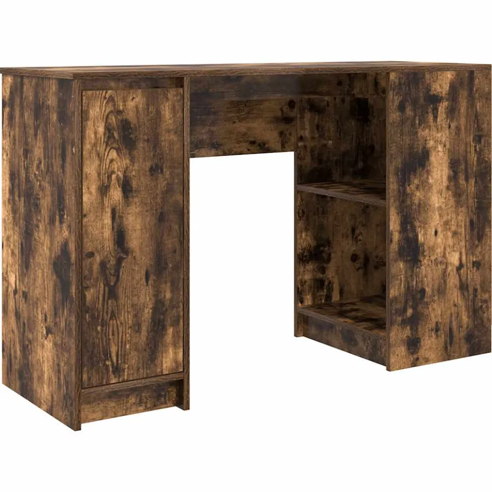 vidaXL Bureau 120x42x76 cm spaanplaat gerookt eikenkleurig Bruin