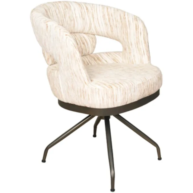 Moods Collection Eetkamerstoel Kyoto poot Atlas 360 anodic brown - be stylish nature 01 Naturel