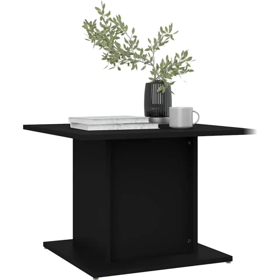 vidaXL Salontafel 55,5x55,5x40 cm bewerkt hout zwart, foto 3