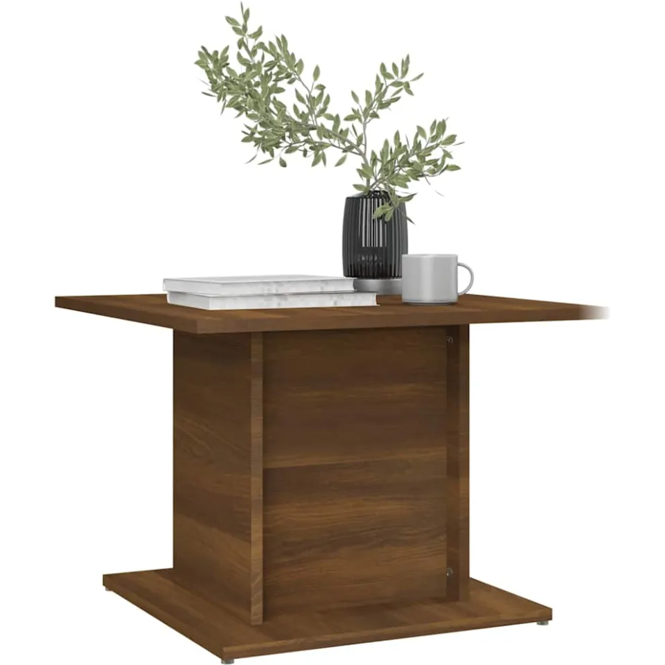 vidaXL Salontafel 55,5x55,5x40 cm bewerkt hout bruin eikenkleur, foto 3