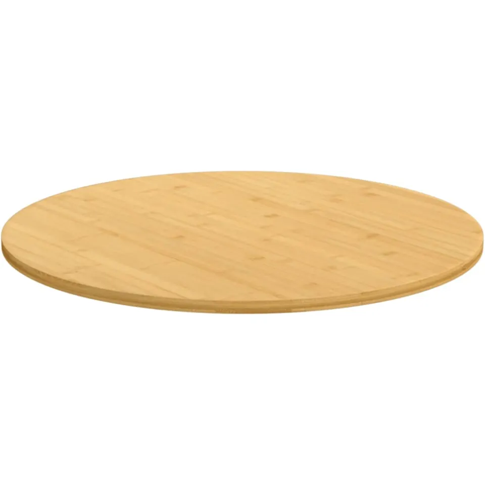 vidaXL Tafelblad Ø 70x1,5 cm bamboe bruin, foto 2