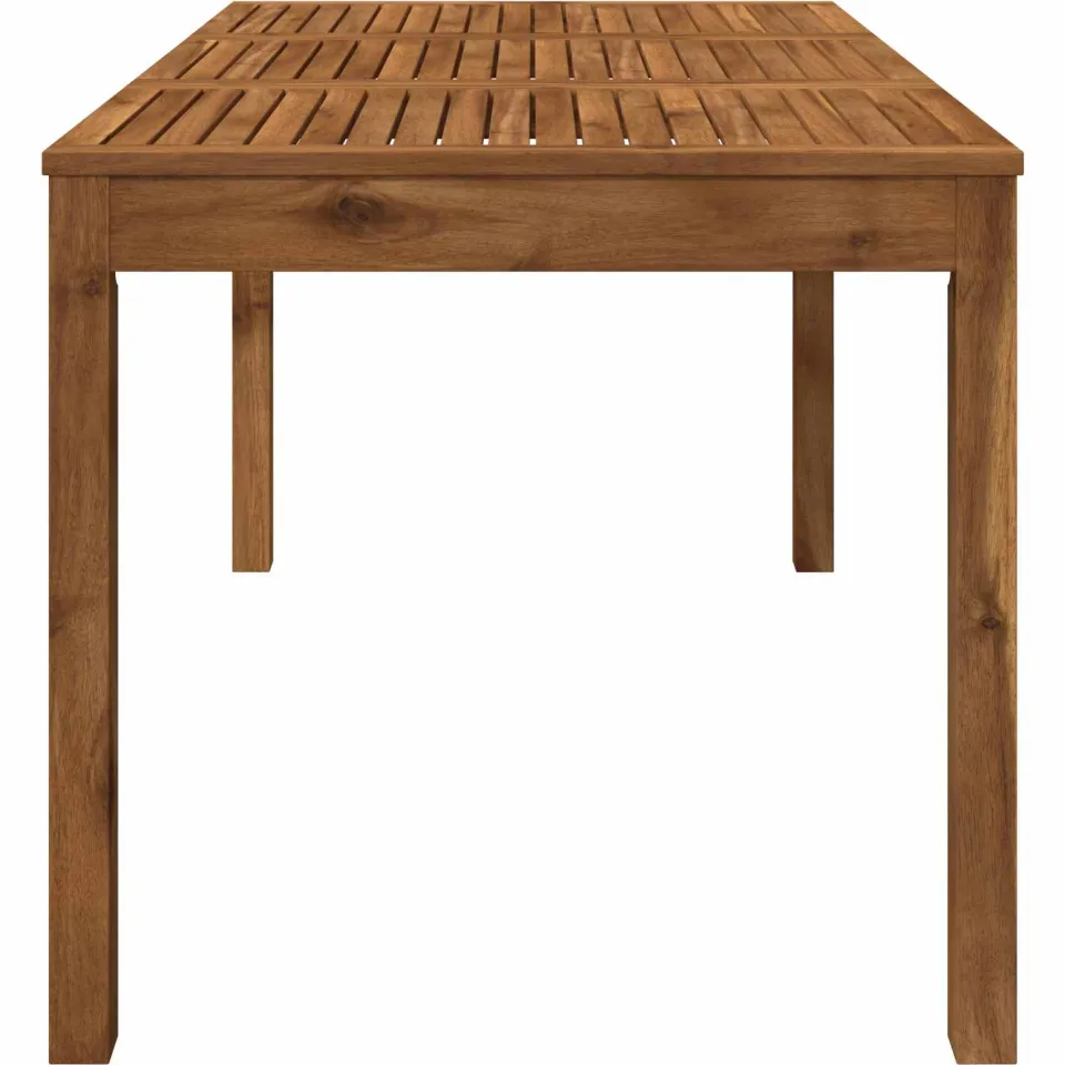 vidaXL Tuindiner tafel LAREN Naturel 141 x 80,5 x 75 cm, foto 4
