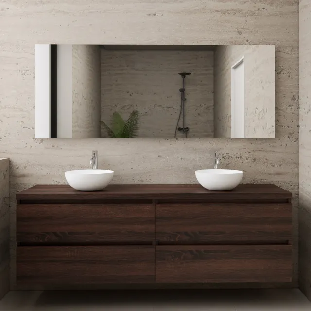 Boss & Wessing ACTIE BWS Badmeubel | Paris | Sonoma Choco | 160 cm | met topplaat