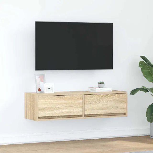 vidaXL TV-kast 100 x 31 x 25,5 cm Sonoma eiken Bewerkt hout, foto 2