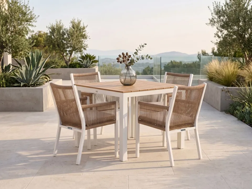 Manifesto Furniture Manifesto Rivola/Fidenza 90cm dining tuinset 5-delig, foto 5