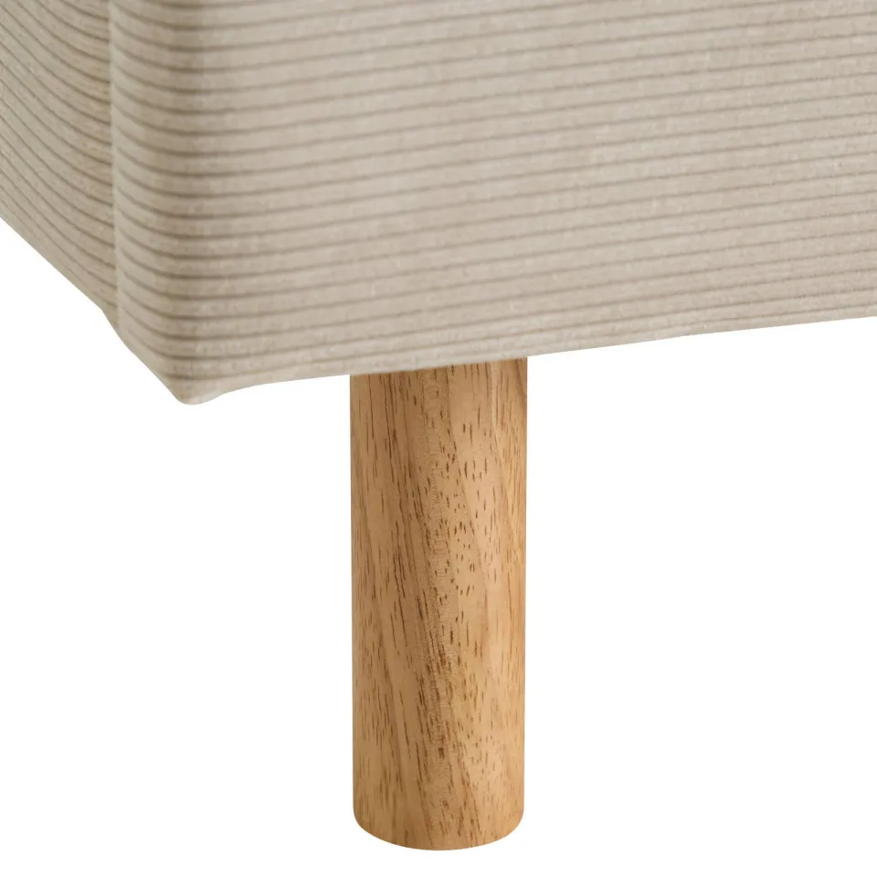NOUS Living Laori bed lichtgrijs beige, foto 7