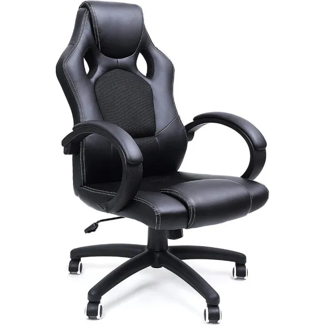Songmics Bureaustoel - Gamestoel - Gamingstoel - Bureaustoelen zwart