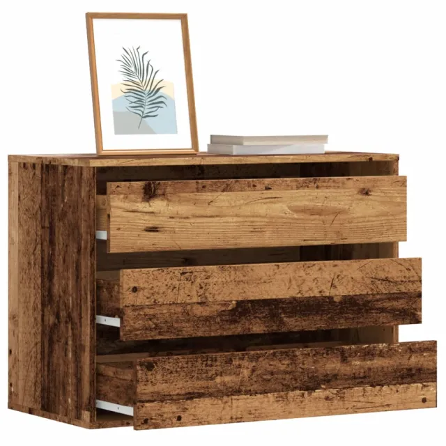 vidaXL Ladekast 80x41x58 cm bewerkt hout oud houtkleurig Bruin