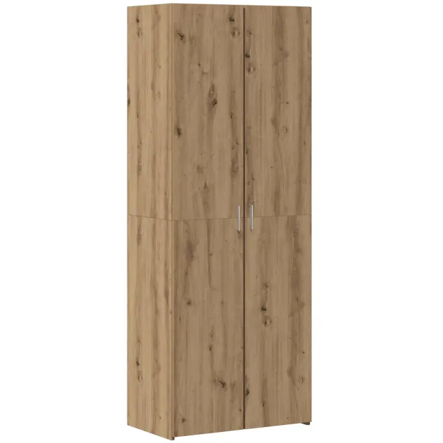 vidaXL Hoge kast Artisan Eiken 70 x 42,5 x 185 cm Bruin