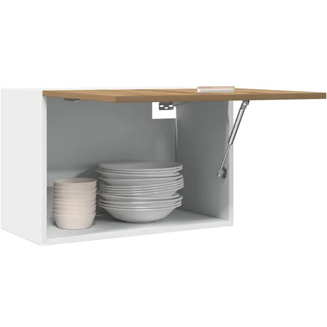 vidaXL Bovenkast Lyon 60x31x40 cm bewerkt hout artisanaal eikenkleur Bruin