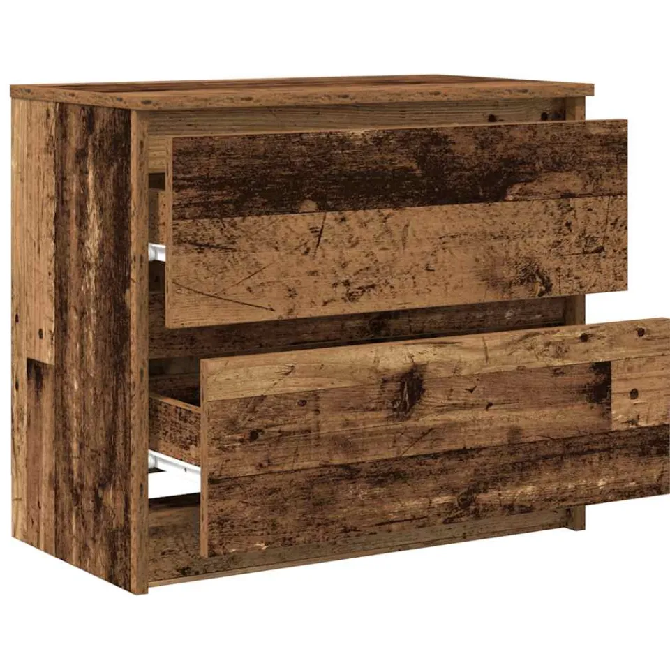 vidaXL Tv-meubel 60x35x54 cm bewerkt hout oud houtkleurig bruin, foto 4