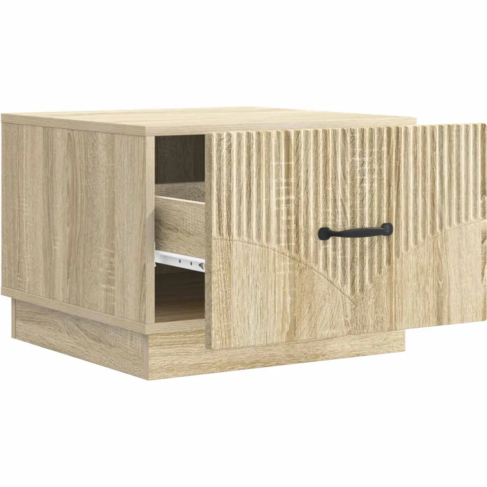 vidaXL Salontafel Sonoma Eiken 49 x 50 x 37 cm Bewerkt hout, foto 3