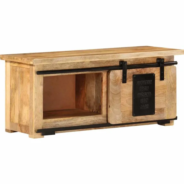 vidaXL Tv-meubel 90x35x40 cm massief mangohout Bruin