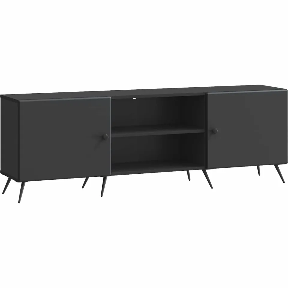 vidaXL TV-kast 150 x 31 x 50 cm Zwart Bewerkt hout, foto 3