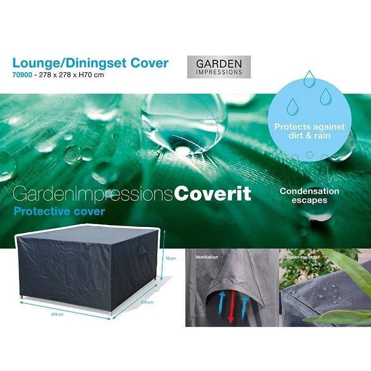 Garden Impressions Coverit lounge/dining beschermhoes donkergrijs, foto 2