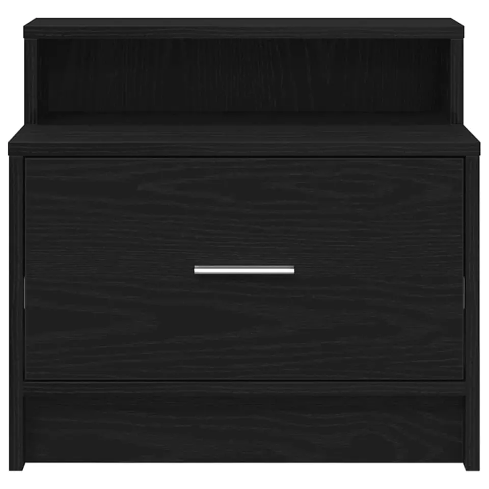 vidaXL Nachtkastjes 2 st met lade 51x31x47 cm zwart eikenkleurig, foto 4