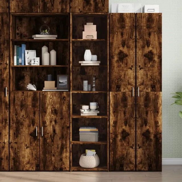 vidaXL Hoge kast 45x41x185 cm bewerkt hout gerookt eikenkleurig, foto 2