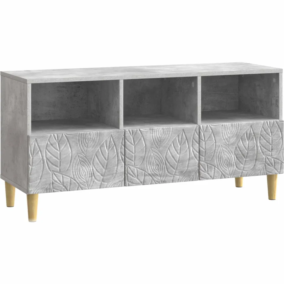 vidaXL TV-kast 102 x 34,5 x 50 cm Betongrijs Bewerkt hout