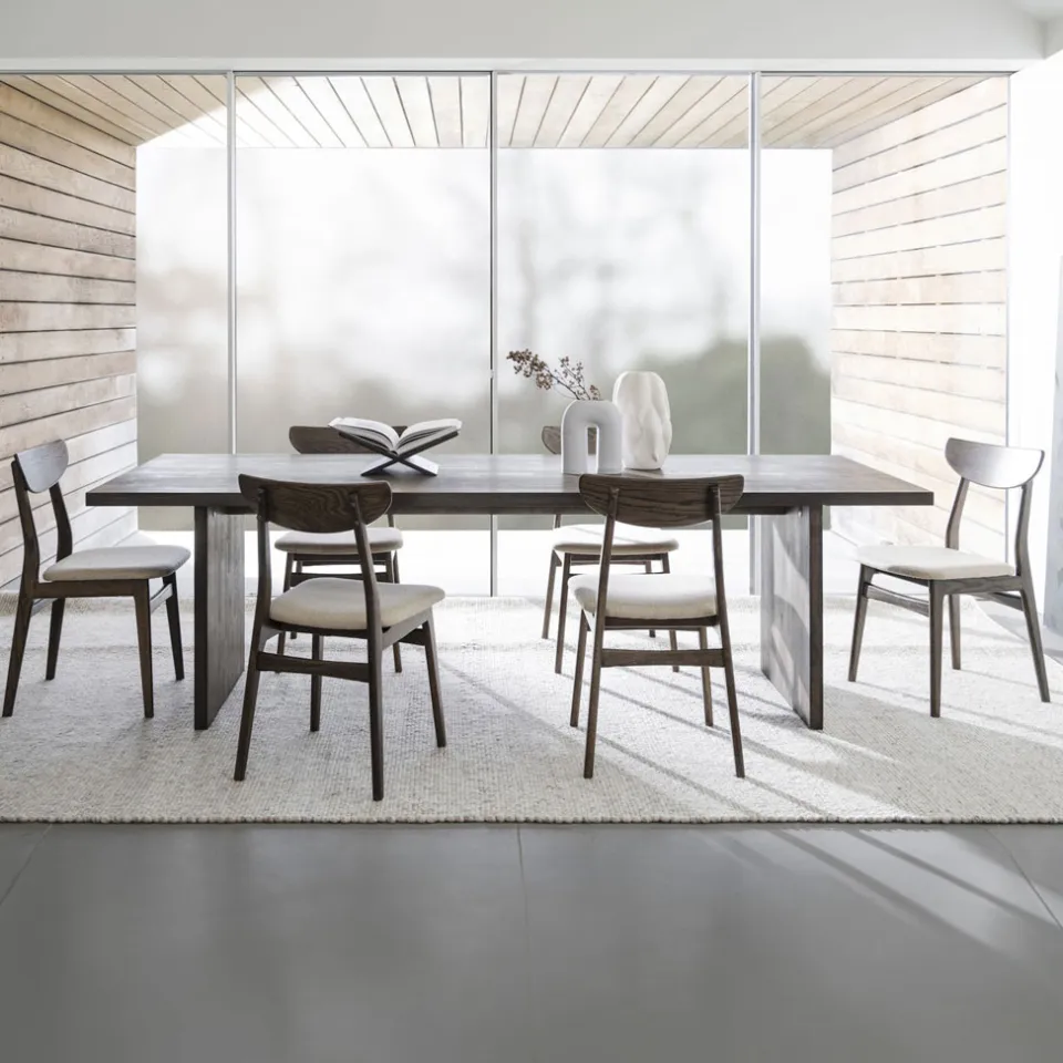 Rowico Home Emmett houten eettafel donker eiken - 240 x 95 cm, foto 5