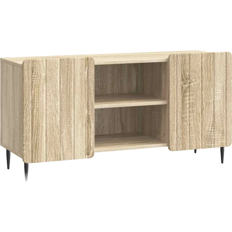 vidaXL TV-kast 102 x 34,5 x 52 cm Sonoma Eiken Bewerkt hout, foto 3
