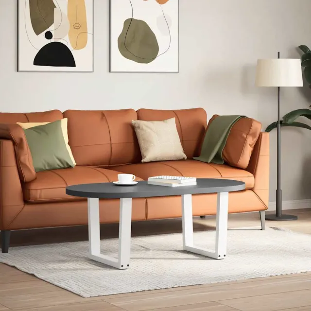 vidaXL Salontafelpoten 2 st V-vormig 60x(42-43,3) cm staal wit