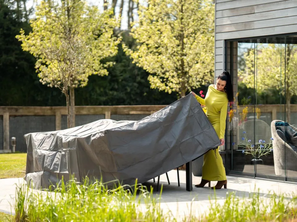 Kees Smit Collectie Kees Smit Tuinmeubelhoes diningset 225x150x85cm grijs, foto 2