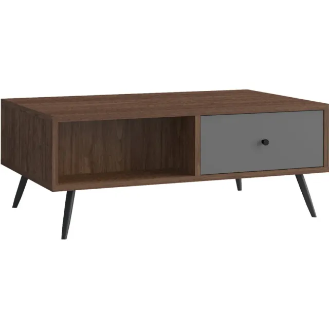 salontafel Felipe walnoot Bruin | Grijs