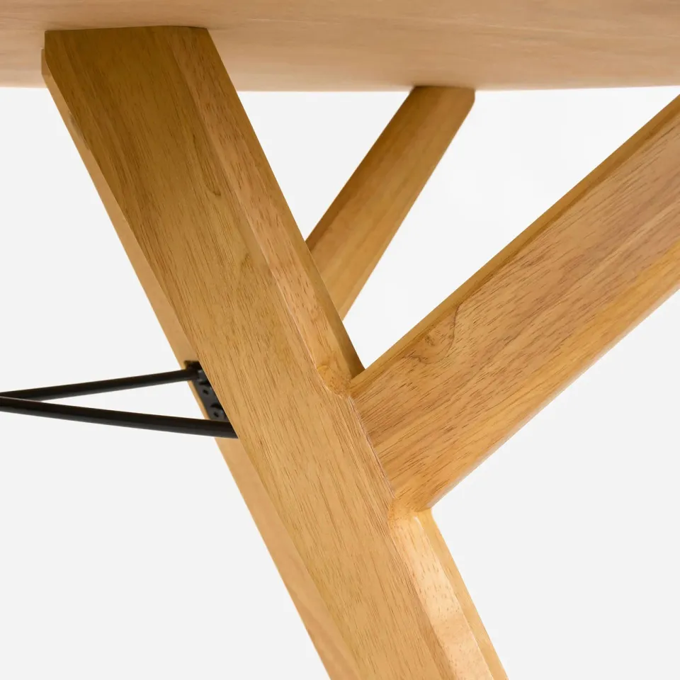 Zuiver eetkamertafel IJver eiken naturel, foto 6