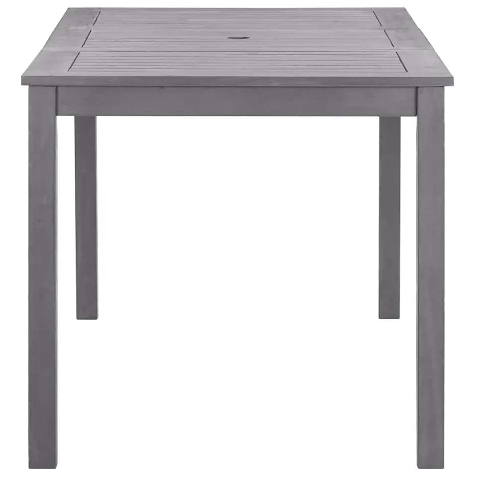 vidaXL Tuintafel 140x80x74 cm massief acaciahout greywash, foto 3