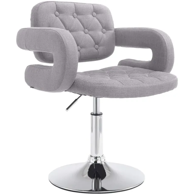 Luxe Comfort Loungestoel - Stof - Hoogte Verstelbaar - Grijs