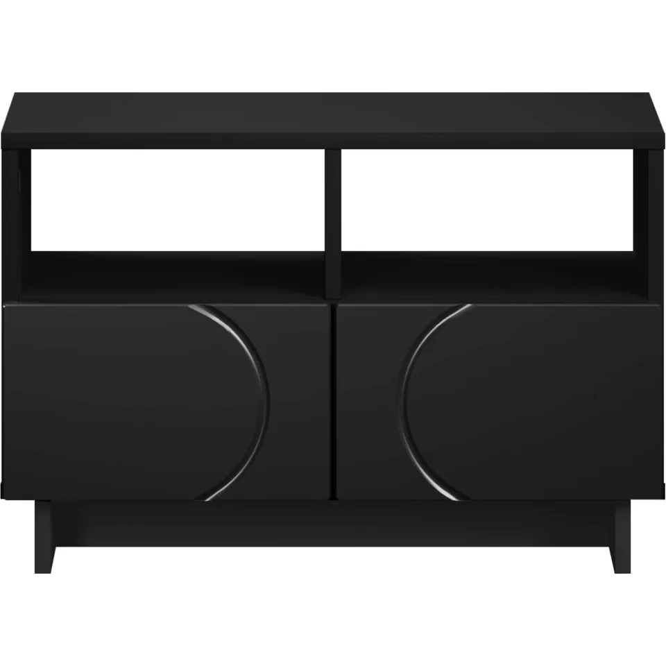 vidaXL TV-standaard 60 x 34,5 x 40 cm Zwart Bewerkt hout, foto 4