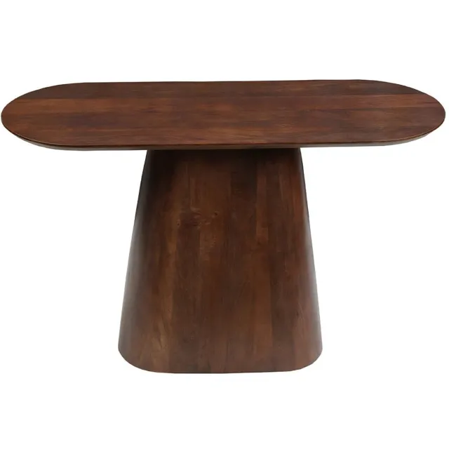 Mahom Mangohouten Sidetable Nova Capsule Donkerbruin 120 cm Mahom Industrieel - Kleine tafel van Mangohout & Metaal - Industriële Huiskamertafel