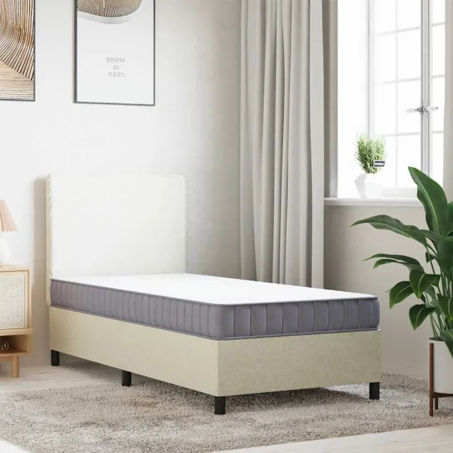 vidaXL Schuimmatras voor kinderen middelzacht 80x160 cm Wit