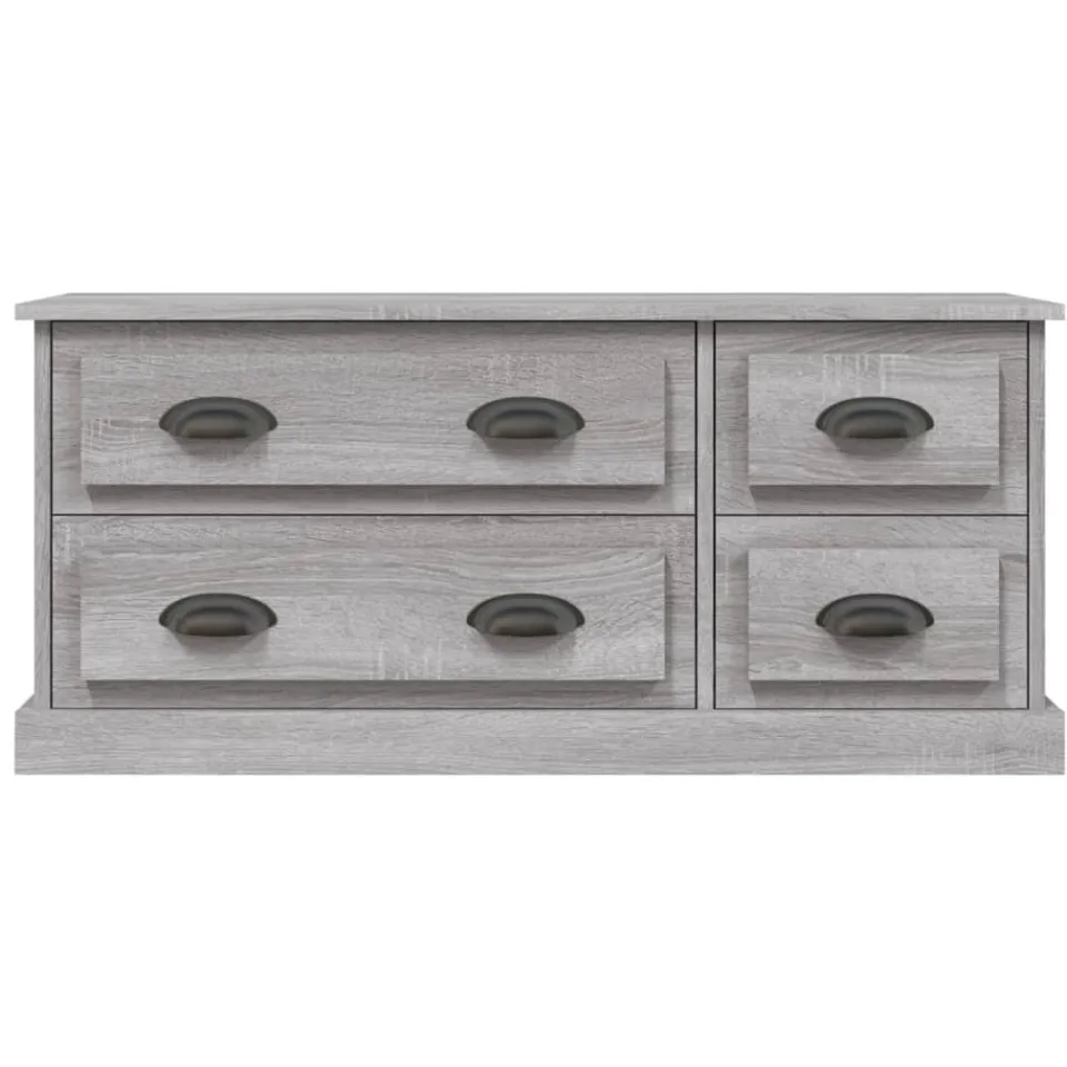 vidaXL Tv-meubel 100x35,5x45 cm bewerkt hout grijs sonoma eikenkleurig, foto 4
