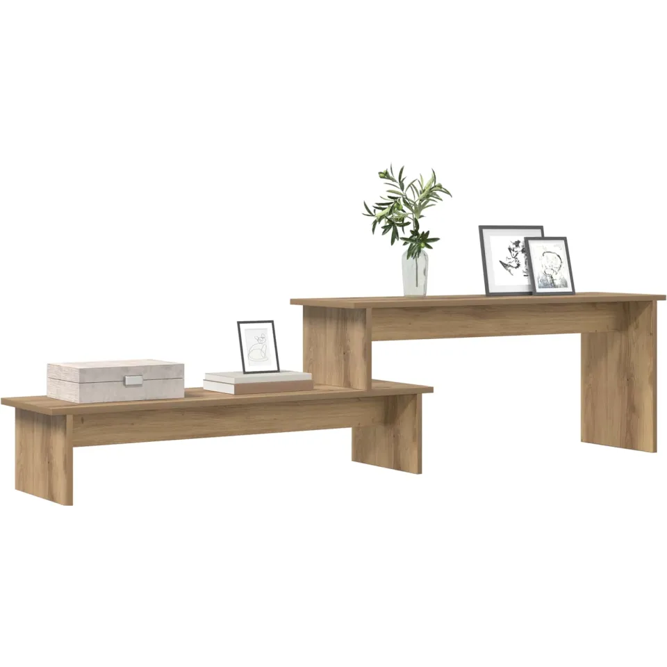 vidaXL Tv-meubelset 180,5 x 30 x 43 cm Artisan Eiken Bewerkt hout Bruin