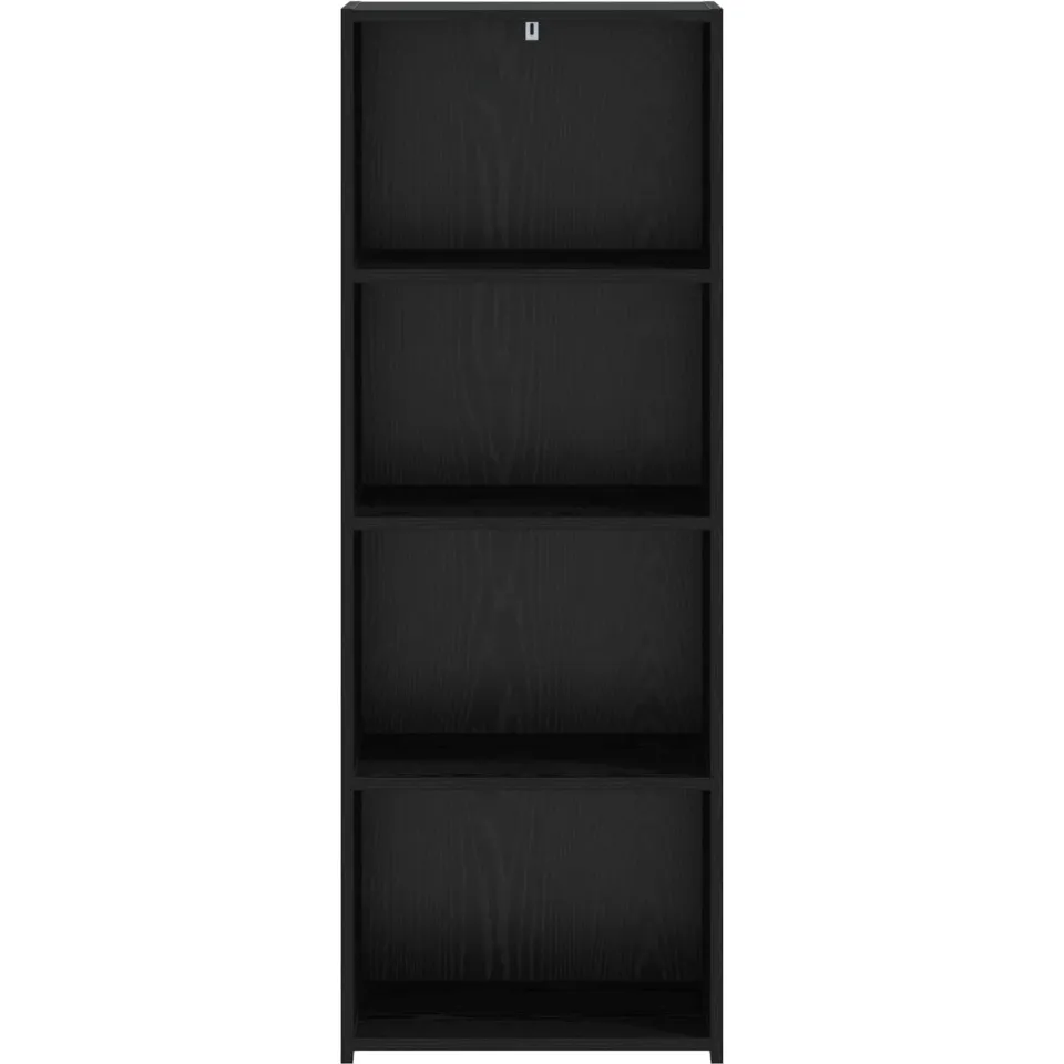 vidaXL Hoge kast Zwart eiken 45 x 41 x 124 cm Bewerkt hout, foto 4