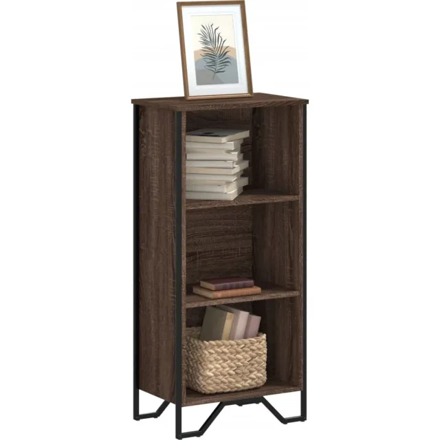 vidaXL Boekenkast 50x31x106 cm bewerkt hout bruin eikenkleurig