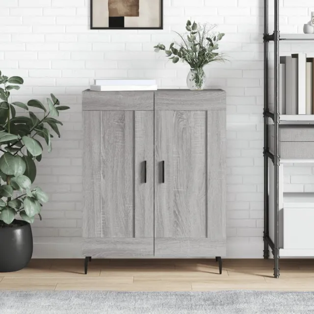 vidaXL Dressoir 69,5x34x90 cm bewerkt hout grijs sonoma eikenkleurig, foto 2