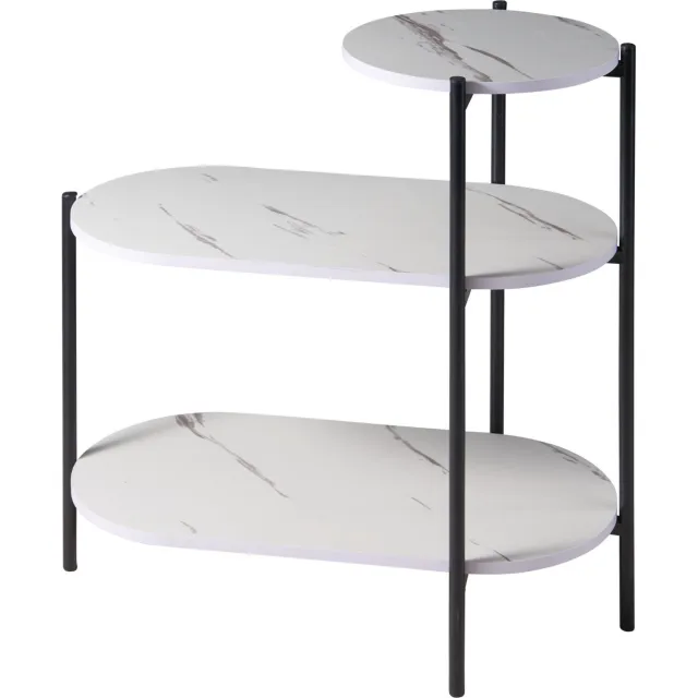 Home & Styling Collection Home Styling Collection - 3-laags tafel FRONTI, 64 x 33 x 63 cm - wit